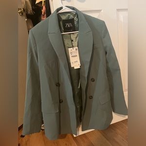 Brand new blazer from zara XS, sage green